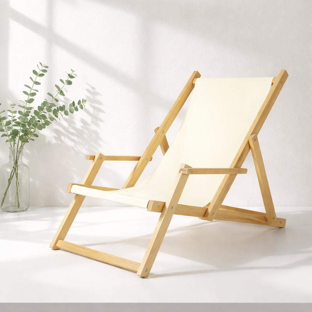 Stelaż leżaka reklamowego z podłokietnikami