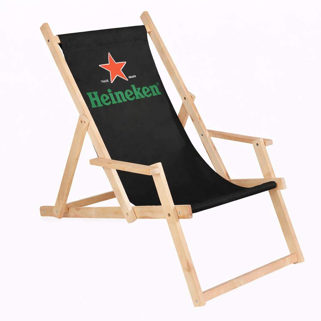 Leżak reklamowy z nadrukiem FULL KOLOR z podłokietnikami